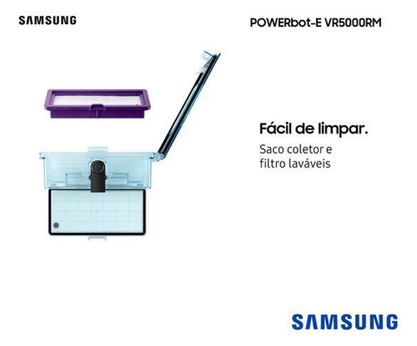 Robô Aspirador Samsung Wifi Varre, Passa Pano, Retorna Base - 6