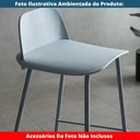 Ver imagem 7 de Kit 4 Banquetas Altas Hana Rivatti 89,50 Cm (altura) Assento em Pp e Base em Aço Cinza Azulado