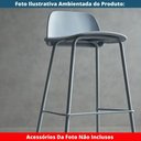 Ver imagem 6 de Kit 4 Banquetas Altas Hana Rivatti 89,50 Cm (altura) Assento em Pp e Base em Aço Cinza Azulado