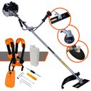 Ver imagem 1 de Roçadeira Cortador de Grama Anmax Cg430b 43cc C/ Carretel e Faca 2 Pontas + Faca 80 Dentes