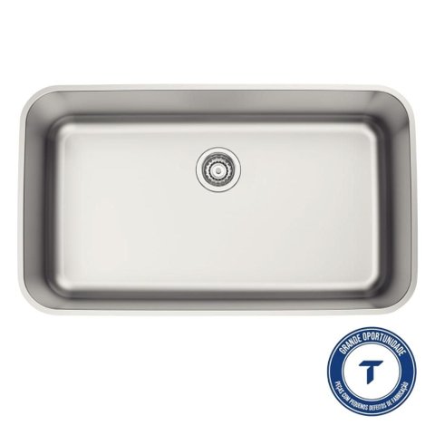 Cuba de Embutir Tramontina Dora 70 Bl R6 em Aço Inox Acetinado 70x40x20 cm