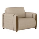 Ver imagem 1 de Poltrona Decorativa 98cm Aaron Linho Bege - Sallar Home
