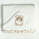 Ver imagem 3 de Toalha de Banho Bebê Doguinhos Bege 87x88 Cm - Hug