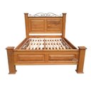 Ver imagem 4 de Cama Casal em Madeira de Demolição Modelo Almofadas Sudeste Rústico