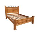 Ver imagem 1 de Cama Casal em Madeira de Demolição Modelo Almofadas Sudeste Rústico