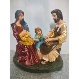 Imagem Sagrada Família Sentada 17cm