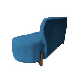 Sofá 2 Lugares Orgânico Curvo Tókio 150cm Bouclé Azul - 4