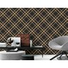 Papel de Parede Linhas Preto e Dourado 4 Arte Destaque 2,50 Metros - 1