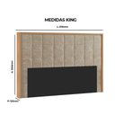 Ver imagem 2 de Cabeceira Mônaca King Acolchoada 100% MDF