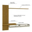 Ver imagem 3 de Painel Rack Ripado para Tv até 65 Polegadas 2 Portas Italy Cedro Freijó/off White