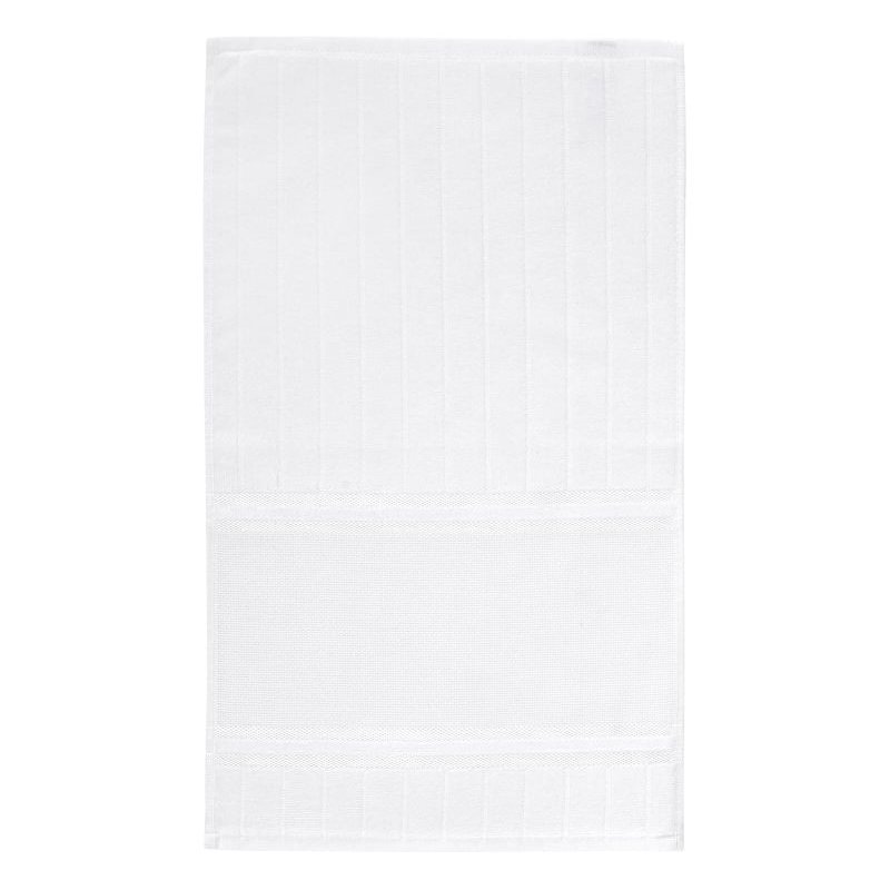 Kit 3 Peças Toalha Lavabo Aveludada Teka Tam 30x50cm - Branco