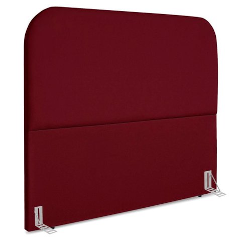 Cabeceira Casal 140 Cm com Frame Alana Suede Vinho Artte