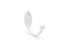 Ver imagem 1 de Cabide P/roupa Cabides Gancho Parede Metal Kit 4 Pcs Barato: Branco