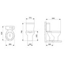 Ver imagem 3 de Bacia com Caixa Acoplada Ecoflush 3/6 Lts Smart Clean Acesso Ce Branco Celite