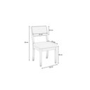Ver imagem 2 de Kit 2 Cadeiras Sala Jantar Lola 6 Un Carvalho/linho Caqui/tela Bege A040a - Kappesberg