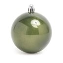Ver imagem 1 de Conjunto com 6 Peças Tubo de Bolas de Natal Tubo Lisa Perolada Verde Escuro 7cm | Formosinha