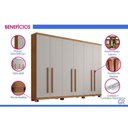 Ver imagem 5 de Guarda Roupa 6 Portas 6g Pés Pernambuco Rufato Natural