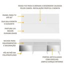 Ver imagem 7 de Rack Com Painel Tv 65" Retrô Com Espelho Flórida Multimóveis V3138 Branco Branco
