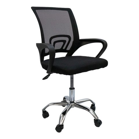 Cadeira Executiva Ergonômica de Escritório Cadeira de Mesa Preta Diretor Mesh NR17 Ajustável
