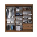Ver imagem 3 de Guarda-roupa Casal Oxford 6 Portas 2 Gavetas Freijó/cinza - Irm Móveis