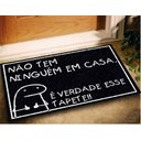 Ver imagem 1 de Tapete Capacho Bento Cake 60x40 Nao Tem Ninguem Casa Entrada