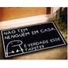 Tapete Capacho Bento Cake 60x40 Nao Tem Ninguem Casa Entrada - 1