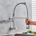 Ver imagem 2 de Torneira Cozinha Parede Gourmet Monocomando Spray