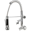 Ver imagem 1 de Torneira Cozinha Parede Gourmet Monocomando Spray