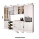 Ver imagem 5 de Armário de Cozinha Completa com Balcão Milla Living Clear Carraro Branco