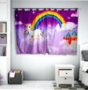 Ver imagem 1 de Cortina Quarto de Bebê ou Infantil Unicórnio