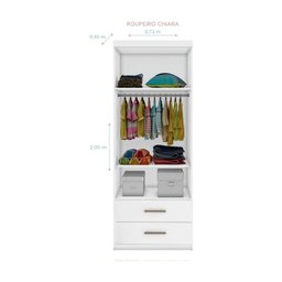 Quarto Infantil Completo Chiara - Branco - 5