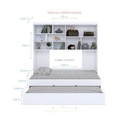Quarto Infantil Completo Chiara - Branco - 4