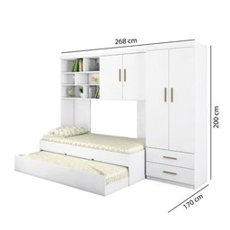 Quarto Infantil Completo Chiara - Branco - 6