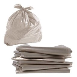 Saco de Lixo 400 Litros Transparente Resistente 100 Unidades Branco - 1