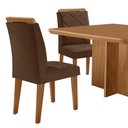 Ver imagem 6 de Mesa de Jantar Olímpia 90cm Mdf Canto Copo e com 4 Cadeiras Melissa
