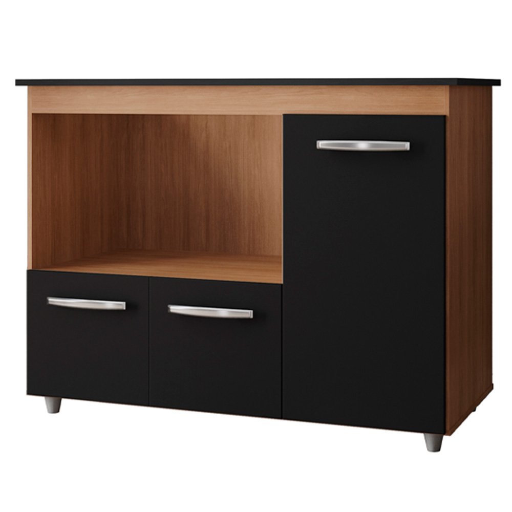 Ver imagem 1 de Balcao para Cooktop 4 Bocas Ana Mobbs Cor:savana Preto