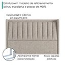 Ver imagem 5 de Cabeceira Queen 160 cm Lumina com Frame Linho Sl 77 Peer