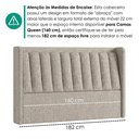 Ver imagem 6 de Cabeceira Queen 160 cm Lumina com Frame Linho Sl 77 Peer