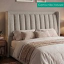 Ver imagem 2 de Cabeceira Queen 160 cm Lumina com Frame Linho Sl 77 Peer