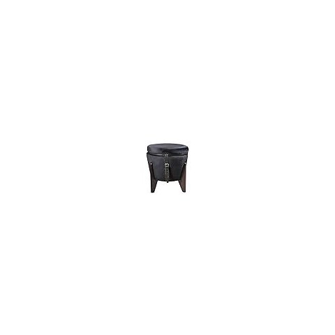 Puff Flex Veludo Preto Baú e Mesa de Centro Black Banco