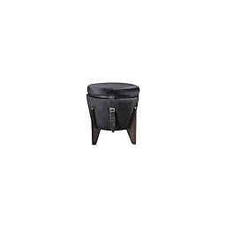 Puff Flex Veludo Preto Baú e Mesa de Centro Black Banco - 2