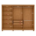 Ver imagem 6 de Guarda Roupa Casal 6 Portas Easy Slim com Espelho e Pés Amendoa/Off White