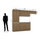 Ver imagem 4 de Cozinha Compacta 9 Portas Paris Espresso Móveis