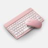 Teclado sem Fio Bluetooth Recarregável com Mouse - Rosa - 1