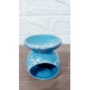 Ver imagem 4 de Difusor Aromatizador Recho Ceramica Azul Aromaterapia 8 Cm
