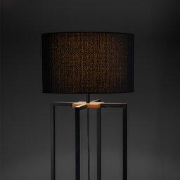 Luminária de Chão Estilo Industrial Premium Dubai - Preta - 2