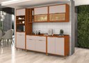 Ver imagem 2 de Cozinha 5 Módulos Espelhada - Torre - 2 Aéreo - 2 Balcão