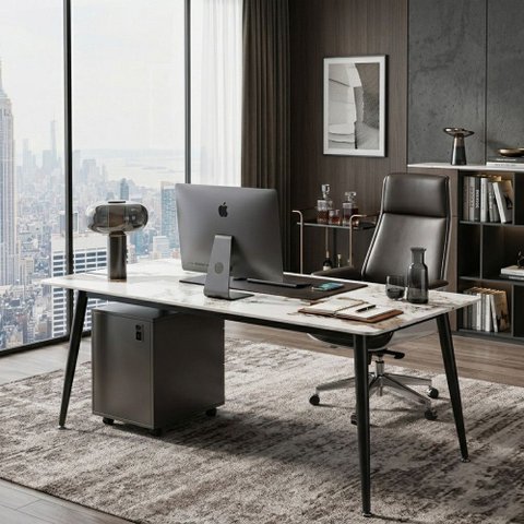 Mesa com Tampo de Granito 120cm Sala Jantar Cozinha