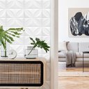 Ver imagem 3 de Painel Adesivo 3d Revestimento Papel de Parede Pétalas Branco