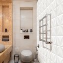 Ver imagem 4 de Painel Adesivo 3d Revestimento Papel de Parede Pétalas Branco